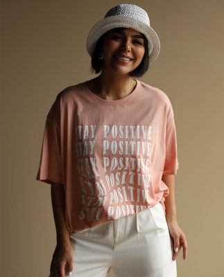تیشرت گلبهی C.7124 TRZH_POSITIVE