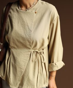 شومیز یه ور بندی C.71797 TEH - تصویر 5